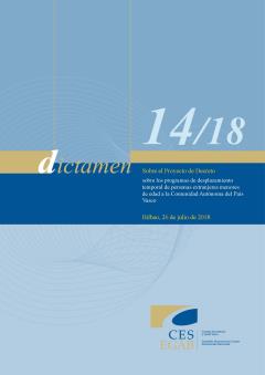 Dictamen 14/18 sobre el Proyecto de Decreto sobre los programas de desplazamiento temporal de personas extranjeras menores de edad a la Comunidad Autónoma del País Vasco